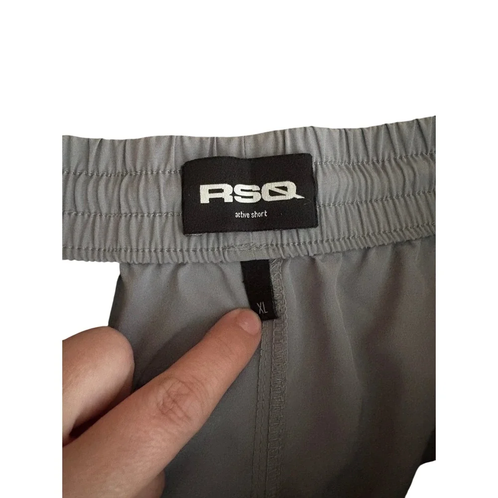 RSQ Mens Active Shorts Bundle 3 Pack XL Black Grey Blue Athletic Gym Casual